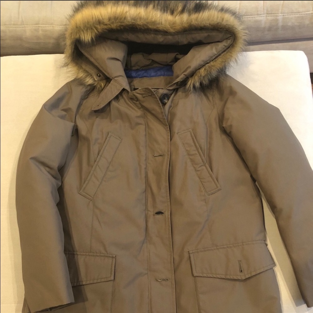 Zara SzM Green Parka Puffer Coat - Picture 9 of 14
